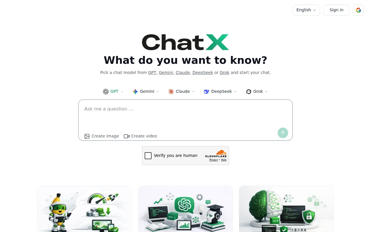 Náhled nástroje ChatX