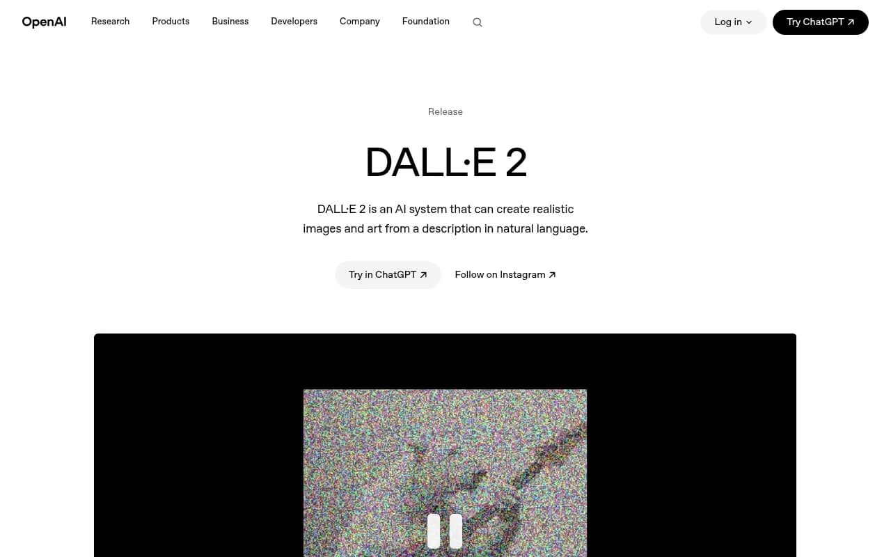 Náhled nástroje DallE-2