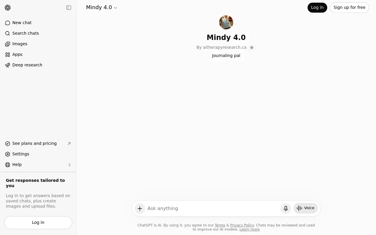 Náhled nástroje MindMateGPT