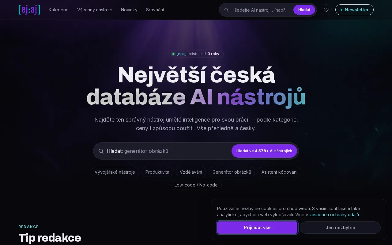 Náhled nástroje Morise.ai