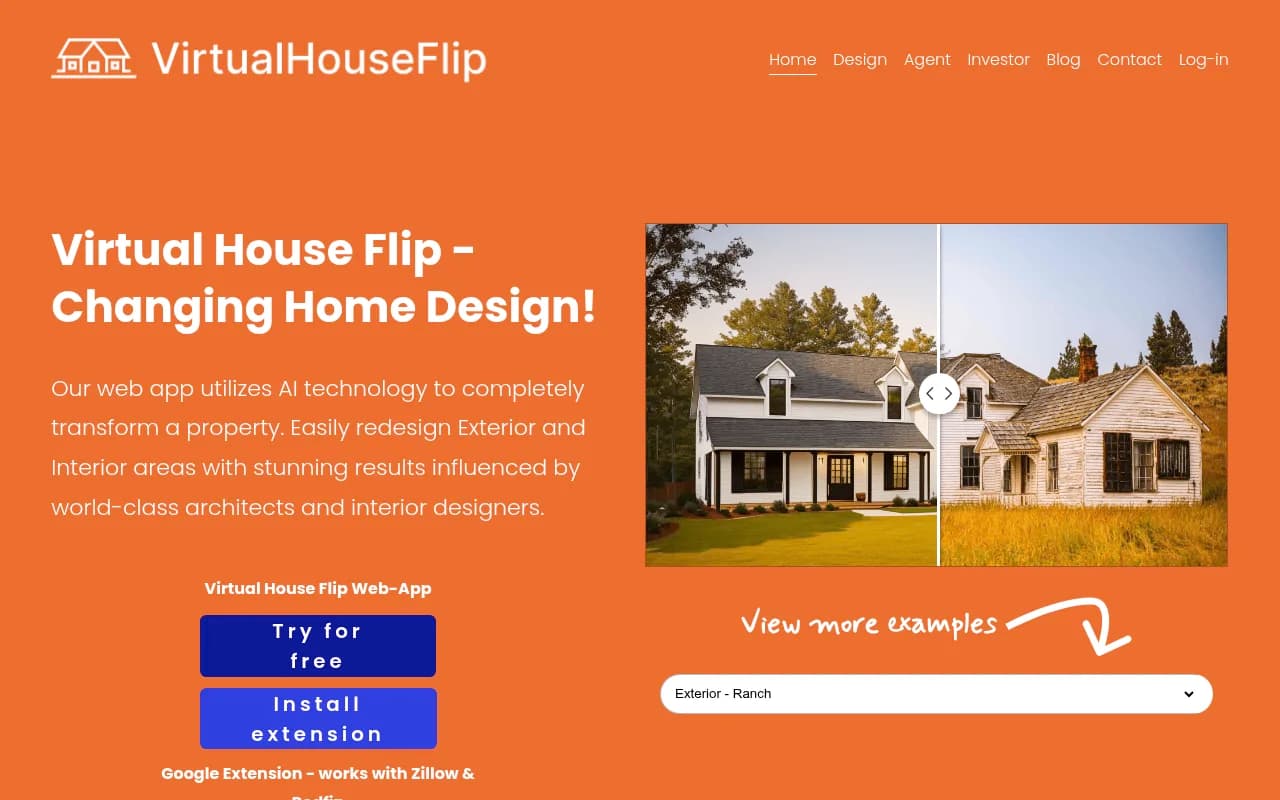 Náhled nástroje Virtual House Flip