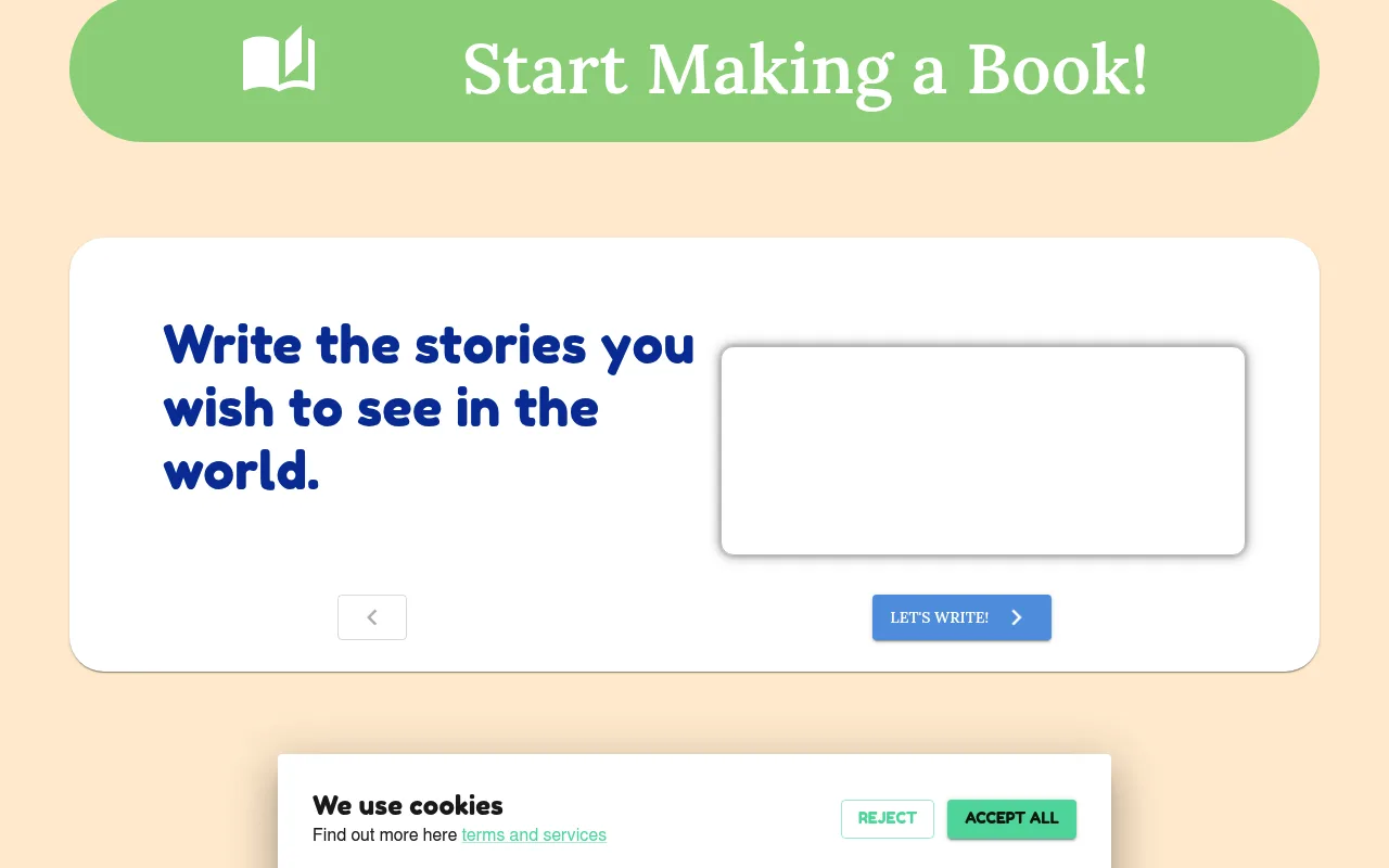 Náhled nástroje Your Own Story Book